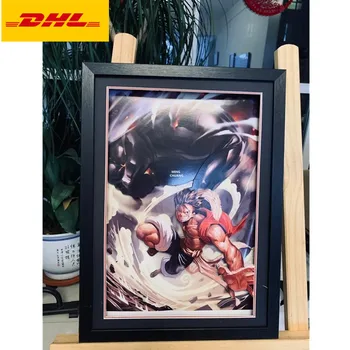 

13" ONE PIECE The Straw Hat Pirates Gear Third Luffy 3D Stereograph Decoration Paper Gallery Action Figure Toy BOX 32CM V518