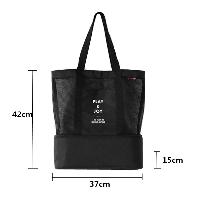 Portable Outdoor Picnic Bags Travel Shoulder Bag Waterproof Double Insulation Lunch Bag Storage for Camping Beach Organizer