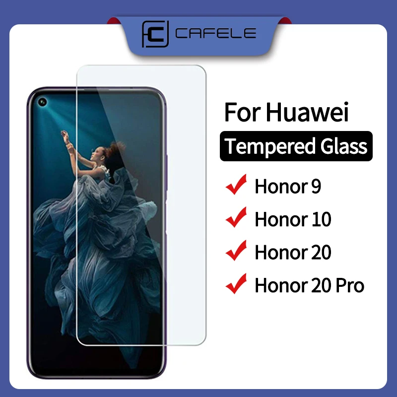 CAFELE закаленное стекло для HUAWEI Honor 8 9 10 20 Pro защита экрана против царапин HD