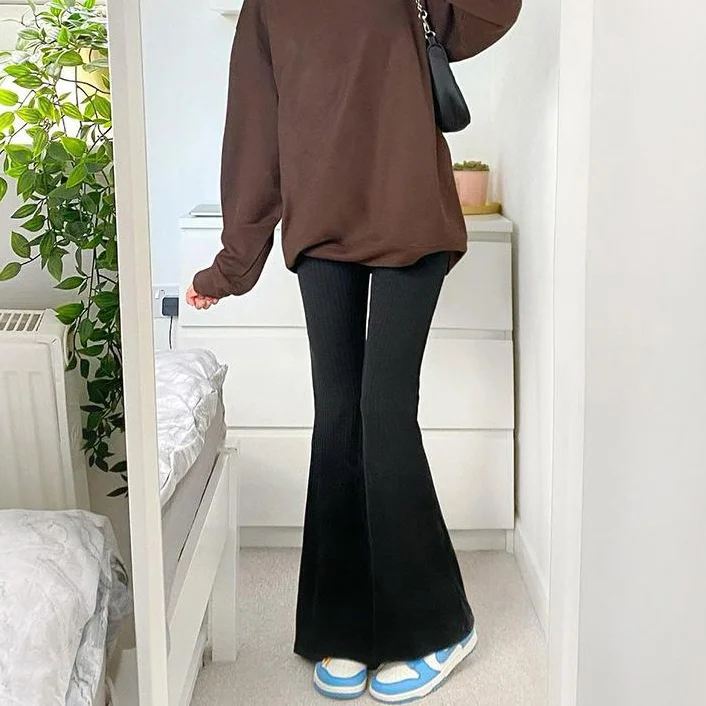 high waist black fashion tights|Pants 