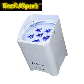 

8pcs/Case charging flight case + one transmitter 2.4G wireless DMX IRC RGBWAUV 6x18W rechargeable battery power led par lights