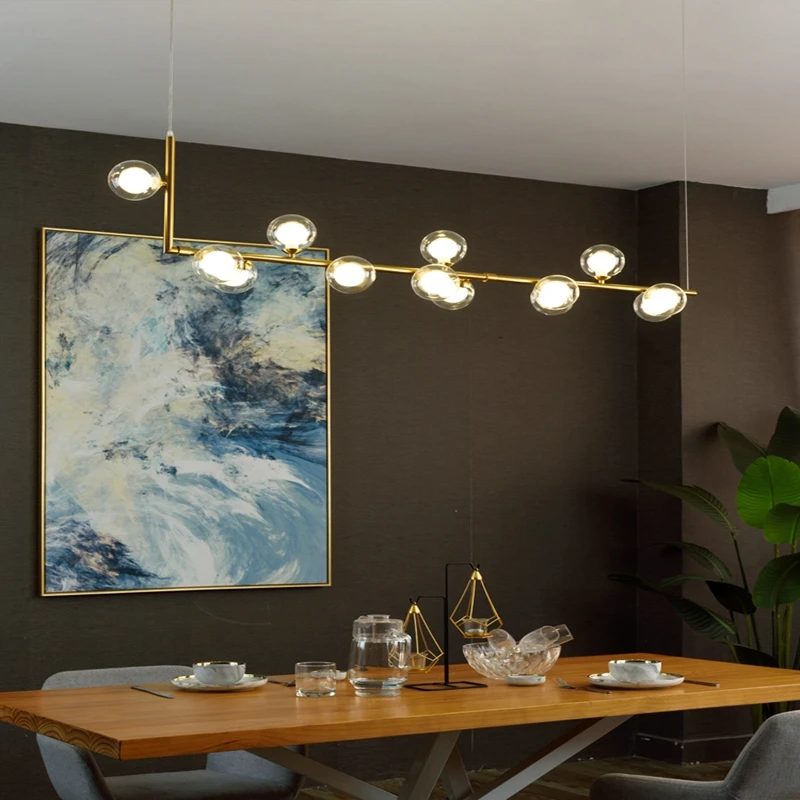 

Art Creative magic bean chandelier LED lights for Cafe Restaurant Living room Bedroom Colorful Home hanging chandelier fixtures