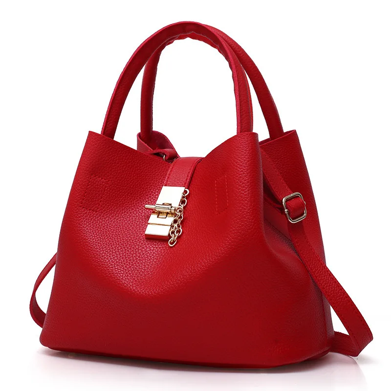 

Split Single Shoulder Package Woman Package Pu Bucket Package Woman Exceed Fiber Leather Hand Bill Lading Shoulder