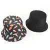LDSLYJR Cotton Ice Cream Cake Print Bucket Hat Fisherman Hat Outdoor Travel Hat Sun Cap Hats for Men and Women 296 6