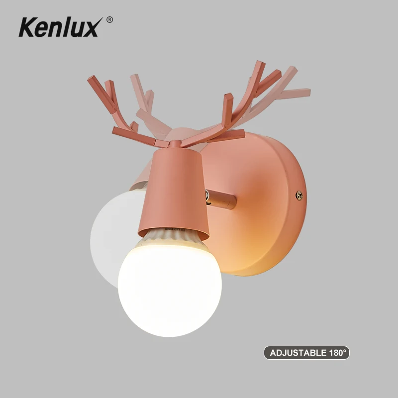 Светодиодный настенный светильник Kenlux деревянная железная лампа в