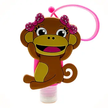 

Kids 30ml Empty Travel Bottle Hand Sanitizer Holder with Silicone Case Container 896D