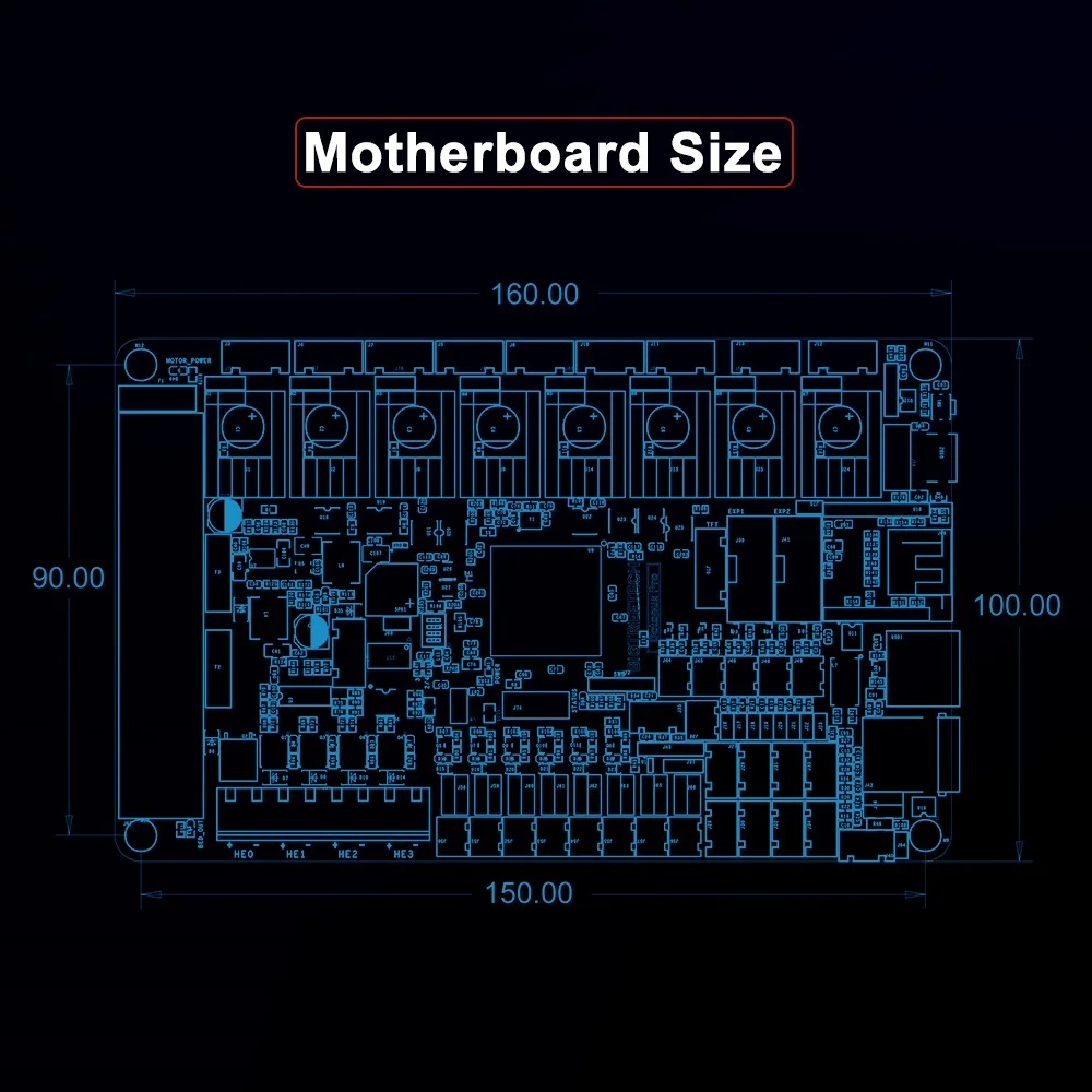Bigtreetech Octopus Pro V1.0 3d Printer Motherboard 60v 8-axis Support Tmc5160 Pro Tmc2209 For Ender3 Voron 2.4 3d Control Board - Imagem 2
