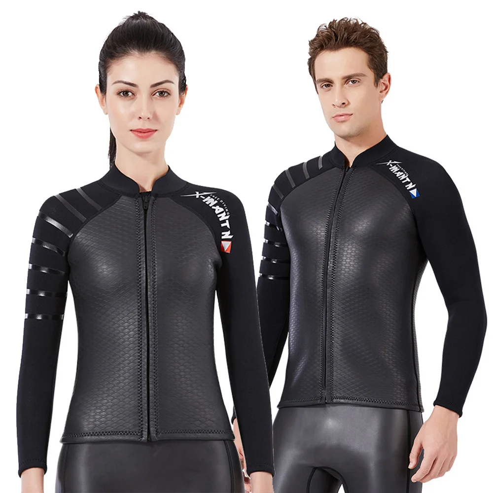 

DIVE&SAIL 3mm Men Women Smooth Surfing Diving Jacket Warm Split Wetsuit For Swimming Diving Comfortable Fabric