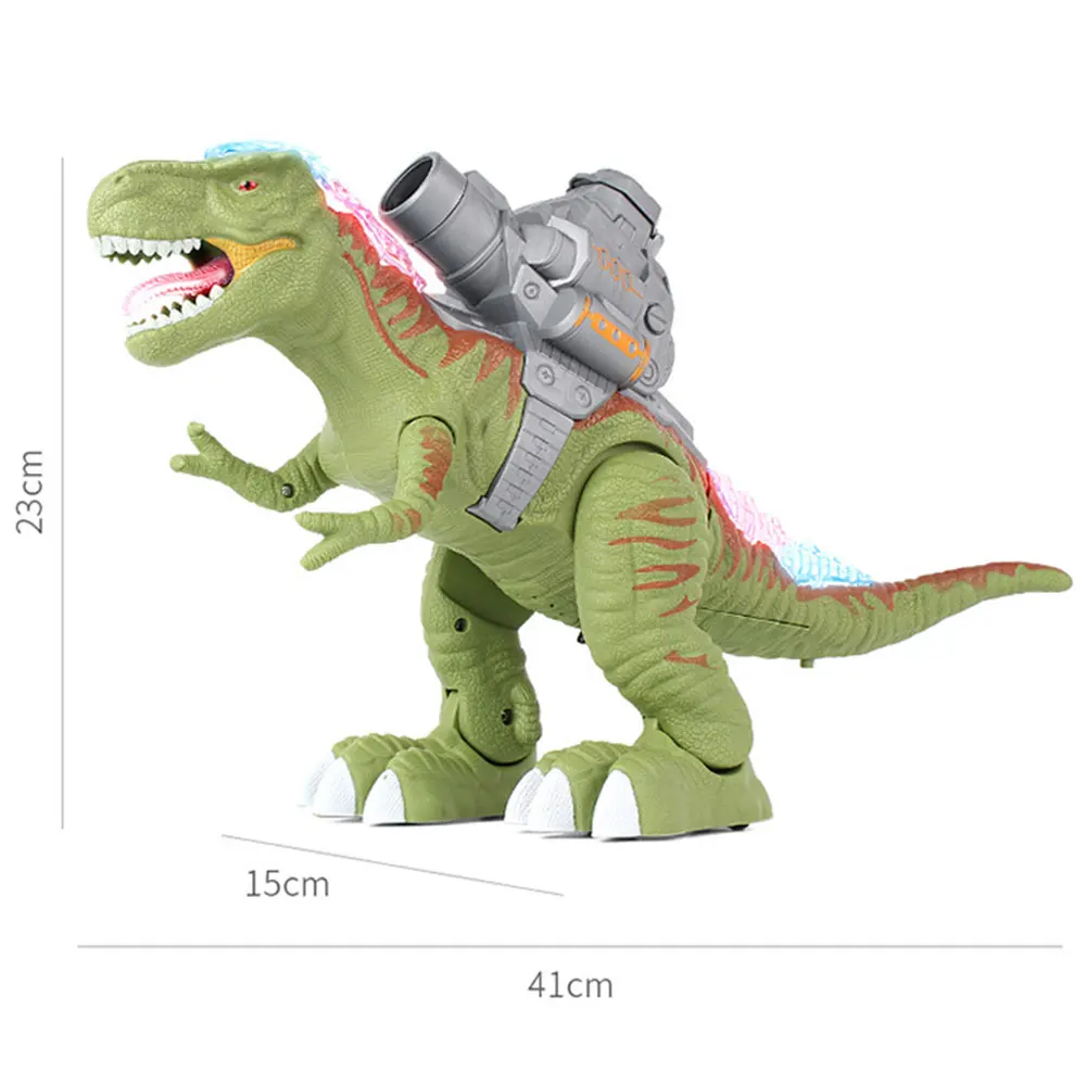 Brinquedos para Presentes do Menino Elétrico Dinossauro Brinquedo Tiro Canhão Robô Mecânico Andando Projetos Modelo Rugido Som Luz 9 robô mecânico andando dinossauro projetos modelo rugido