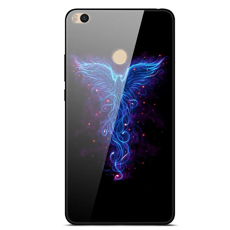 35 Для Xiaomi mi Max 2 Чехол жесткая задняя крышка из закаленного стекла для Xiaomi mi Max2, мягкий силиконовый чехол-бампер из ТПУ для mi Max 2, чехол для телефона s - Цвет: 35