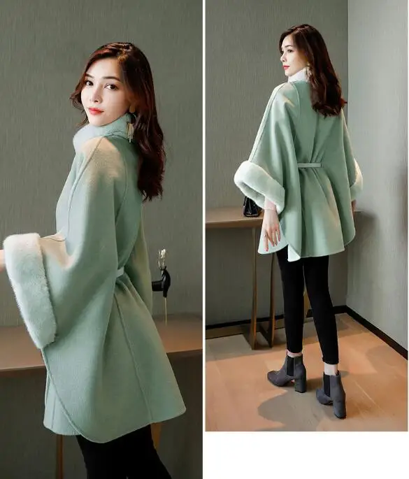 Шерстяная Куртка женская осенняя и зимняя новая Корейская версия шерстяного пальто плащ пальто Женская
