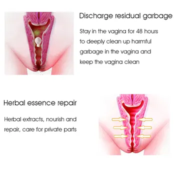 100 Pcs Medical Vaginal Tampon Feminine Yoni Pearls Vagina Balls Contracted Vagina Gynecological Inflammation Health For Women