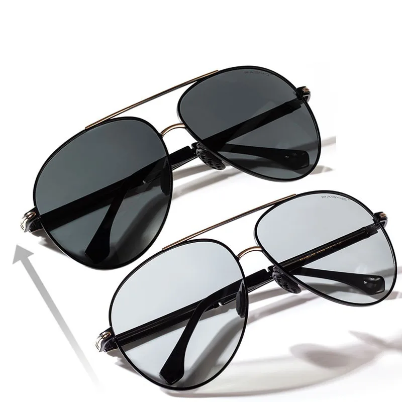 Vazrobe 160 мм негабаритных фотохромные солнцезащитные очки для мужчин поляризационные огромные солнцезащитные очки для мужчин переход Chemeleon вождения большой UV400