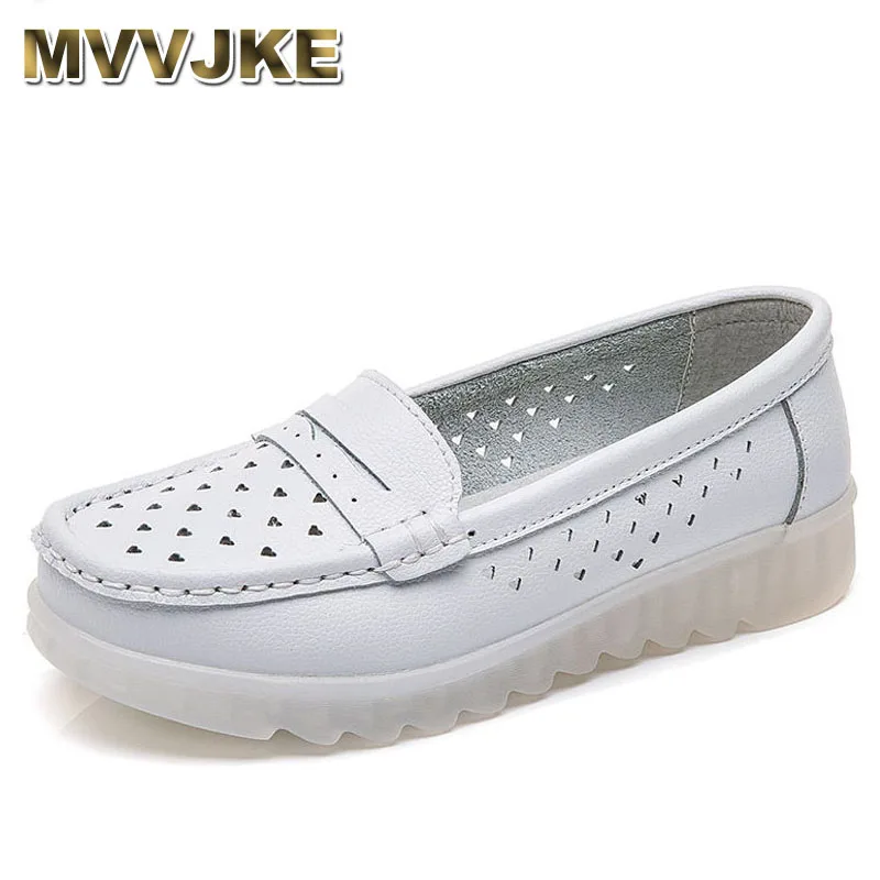 MVVJKEWeidenggenuineleatherwomennurseshoeswhiteworkshoes