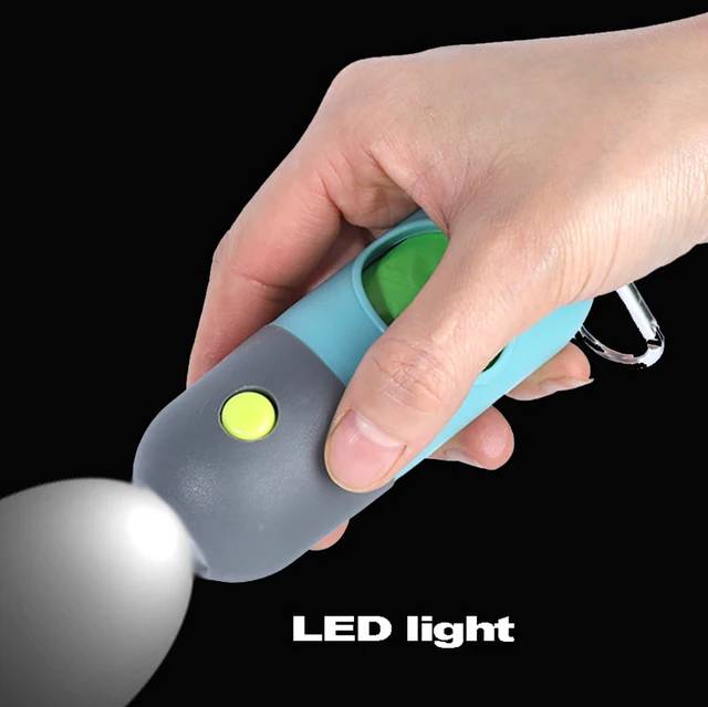 LED Light Pet Poop Bag Holder