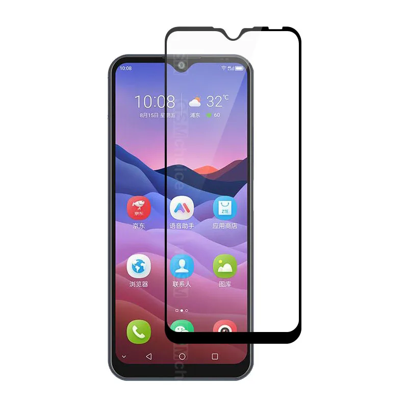 Полностью покрывающее клеем закаленное стекло для ZTE Blade V 2020 защита экрана