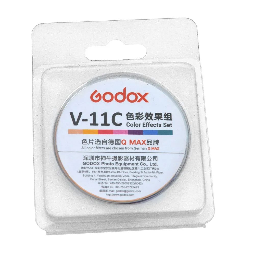 Godox V-11 Цвет набор фильтров карты для уличной вспышки Godox V1 синхроконтакта разъем для внешней вспышки типа V-11C V-11T фильтры 15/16 видов цветов Фотографическая вспышка Цвет фильтры