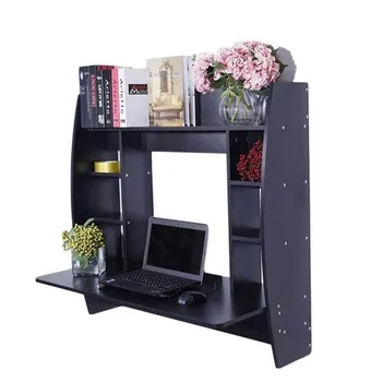 

Household Floor-standing Room-saving Computer Desks Simple Modern Simple Wall Built-up Laptop Table with Multi-function Storage
