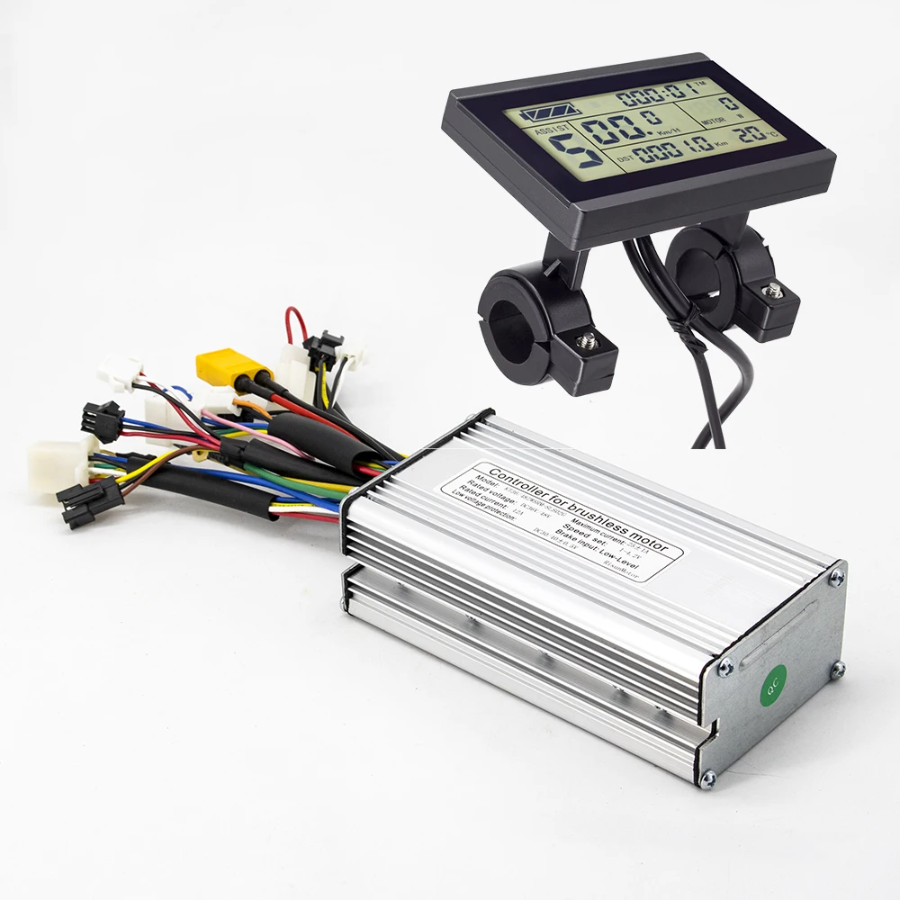 

Ebike Controller 36V 48V 500W 25A Brushless 9 Mosfet Square Wave Controller with KT LCD3 LCD5 LCD8H Display Electric bike Parts