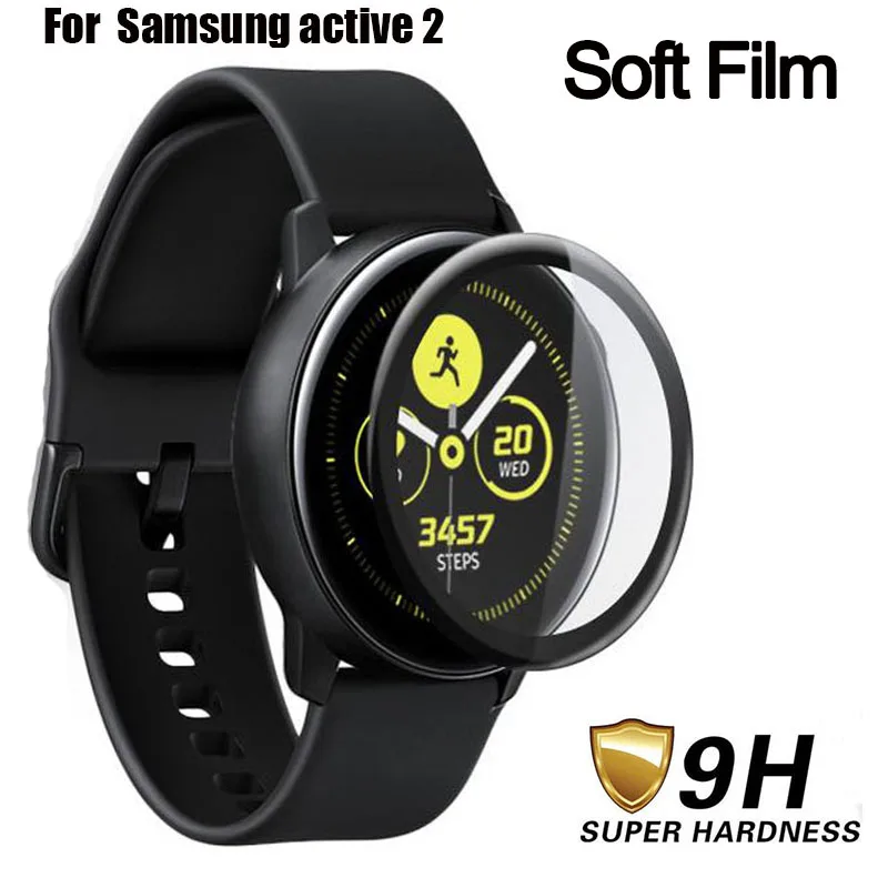 Мягкая 3d пленка с полным покрытием для Samsung Galaxy Watch active 2 40 мм 44 защитная samsung без