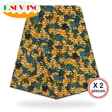 Африканская восковая ткань с принтом Анкара для шитья Анкара африканская ткань 12 ярдов нигерийская хлопковая ткань Гана для платья 81056