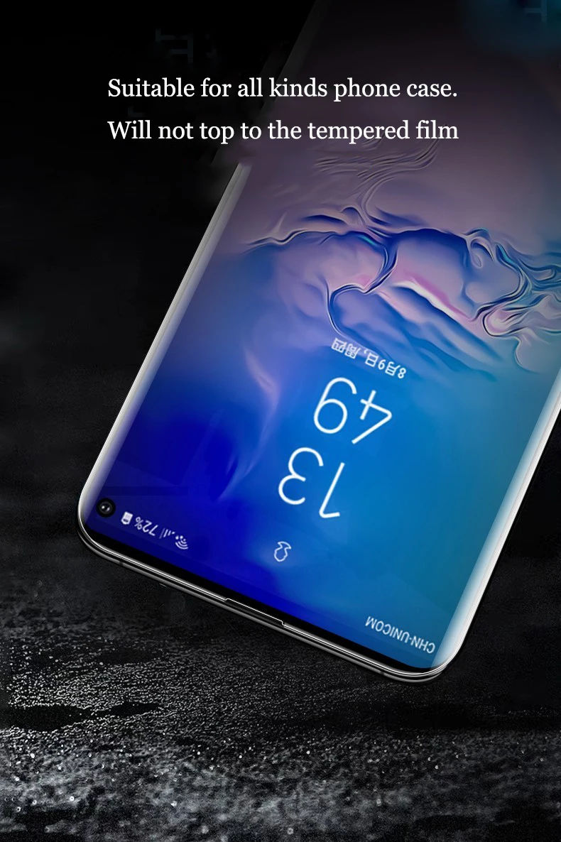 Прозрачное изогнутое ультрафиолет жидкое закаленное стекло для samsung Galaxy S10 S8 S9 Plus S7edge S10 5G Note 8 9 10 pro защита экрана