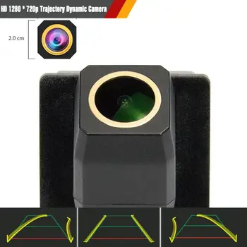 

HD 1280x720p 3rd Night Vision Golden Camera Rear View Backup Camera Trajectory Dynamic Parking Line for Cadillac SRX 2014 2015