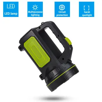 

Portable Handheld Spotlight Led Flashlight Super Bright Searchlight Rechargeable LED Security Work Light Camping Outdoor Light