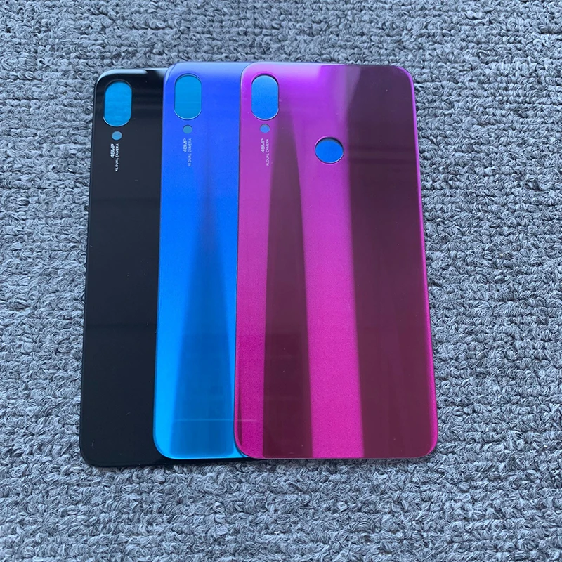 

1Pcs Original 3D Housing Case For Xiaomi Redmi Note7 Note 7 Back Battery Cover Rear Door Panel Glass+Adhesive Sticker Part