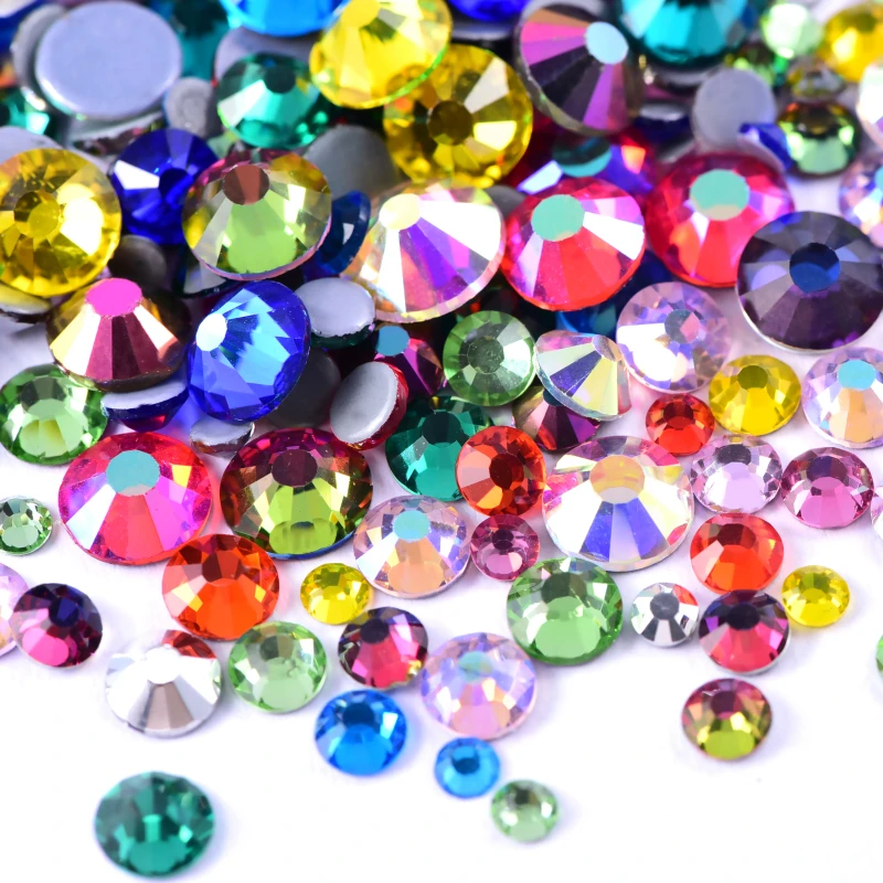 Стразы высокого качества с горячей фиксацией стразы плоской задней стороной