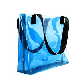 

Summer Transparent Bag Woman Color Large Capacity Fashion Jelly Bags Beach Casual Shoulder Bag Waterproof Bolsa Tote New DA60TMB