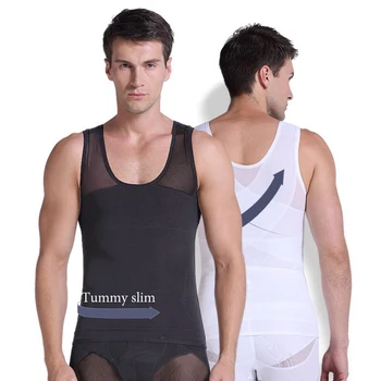 

Slimming Tightening Corset Bodyshaper Vest Chest Tightener Waist Trainer Shaper Flat Belly Weightloss Tummy Control Tops Clothes