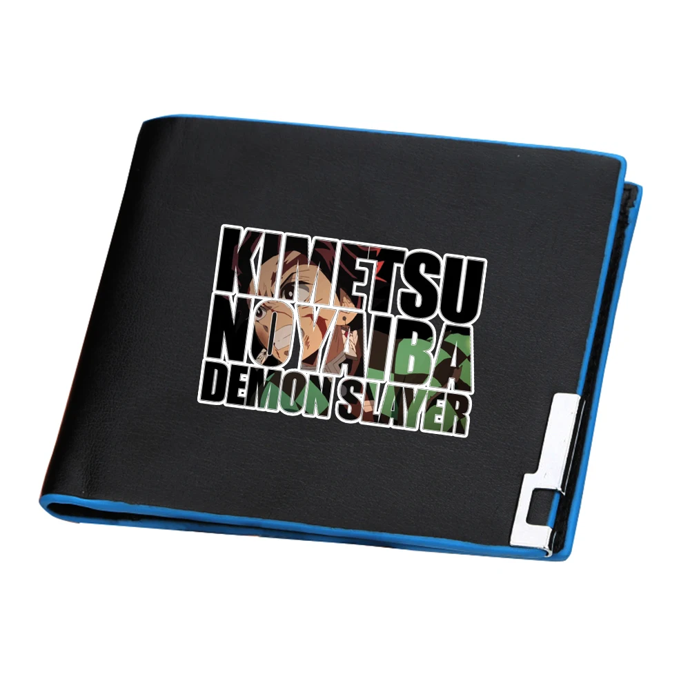 Короткий кошелек Kimetsu no Yaiba из искусственной кожи с изображением рассеянных