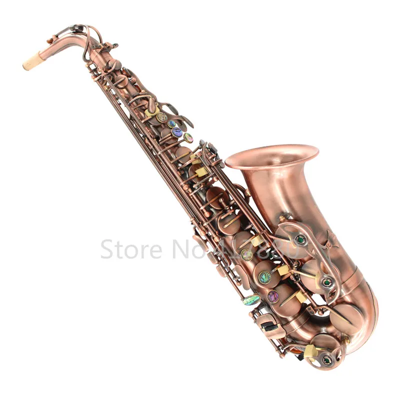 MARGEWATE Alto Eb Tune саксофон уникальный Ретро латунный саксофон Античный медный E плоский музыкальный инструмент саксофон с футляром мундштук