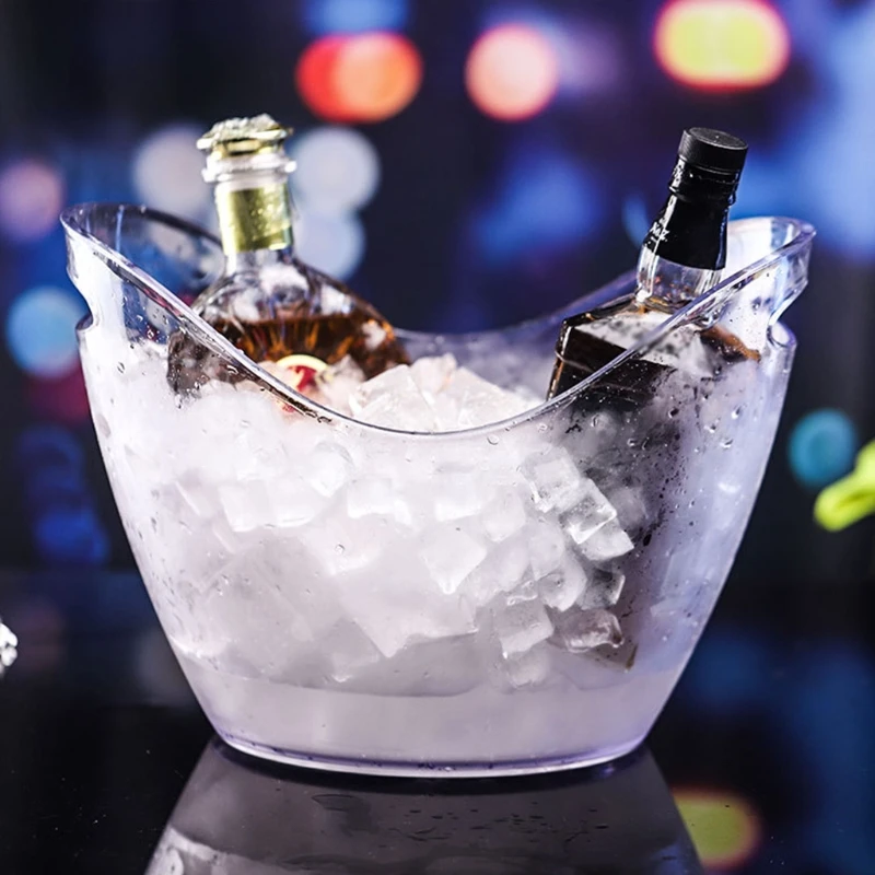 Wine Champagne Bottles Ice Bucket Food Grade Acrylic Wine Bucket For Wine Champagne Beer Bottles Gift ice bucket