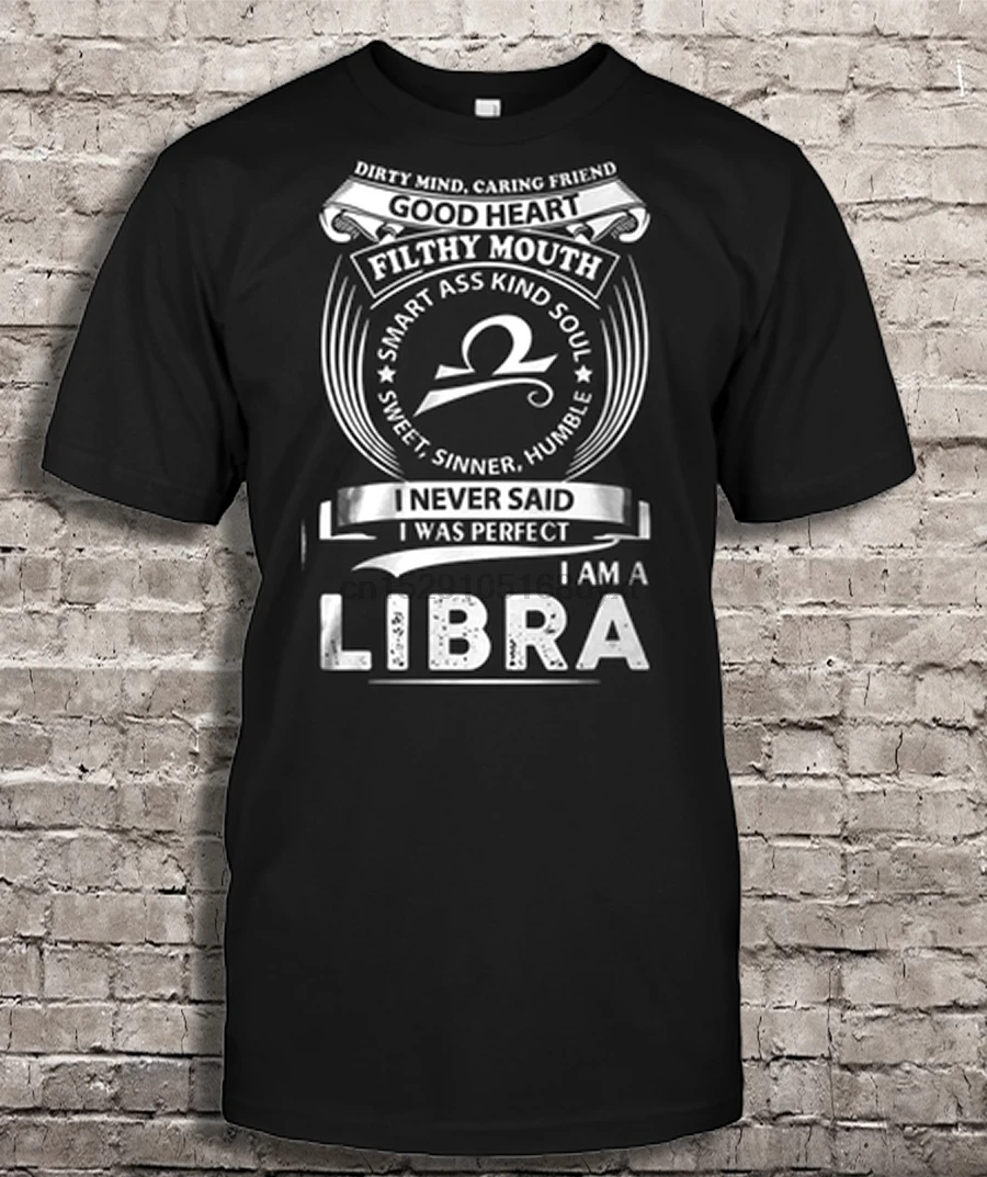 Мужская футболка I Never Said Was Perfect Am A Libra женская |