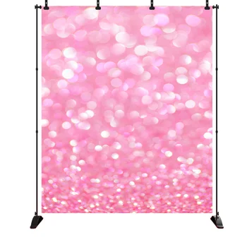 

Blush Pink Light Bokeh Glitters Dreamy Party Portrait Photography Backgrounds Photographic Backdrops for Photo Studio