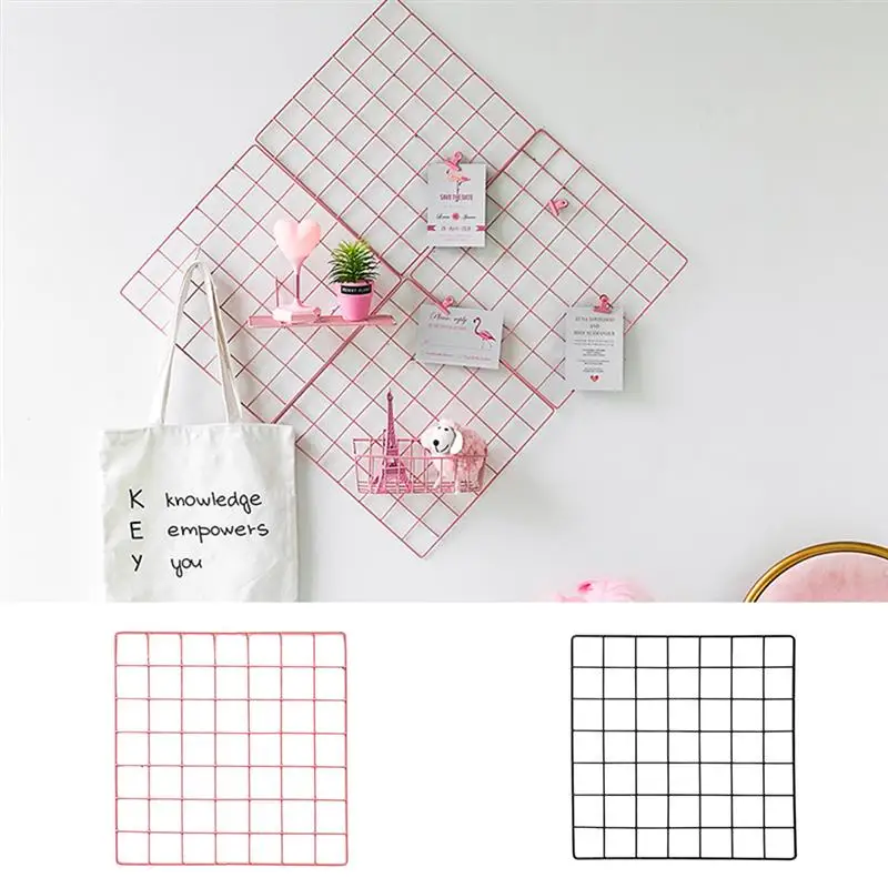 Простая однотонная железная квадратная сетка для фотосъемки DIY креативный