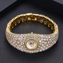 Janekelly новые AAA циркониевые элементы лист австрийский кристалл браслет часы для свадебной вечеринки Модные Ювелирные изделия Сделано с