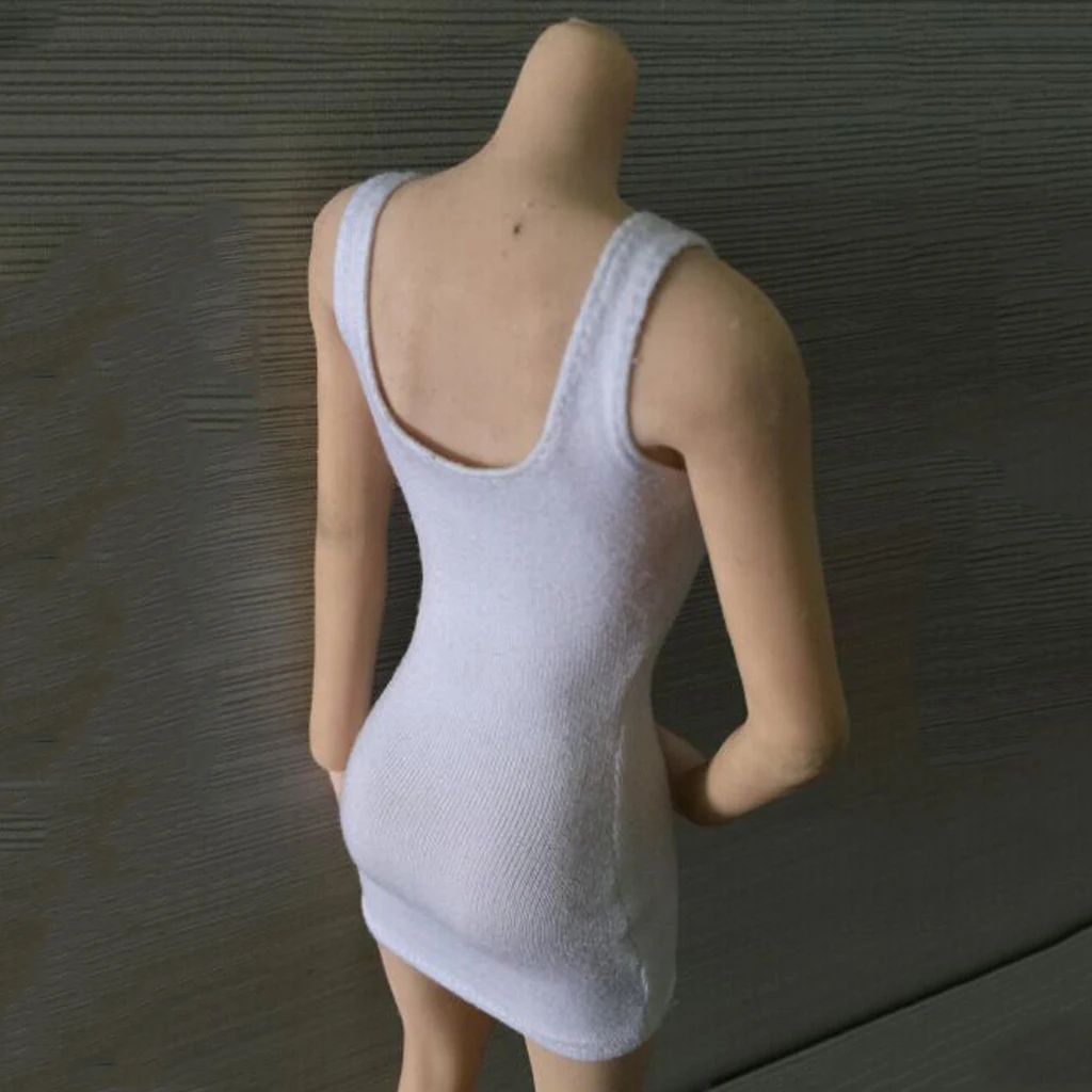 1/6 Scale Women Leopard Skirt Dress Package Hip Vest Clothes for 12 Inch Female Figure Body Accessory