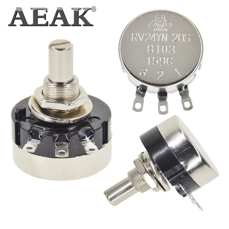 AEAK RV24YN20S RV24YN20S-B502 5 к потенциометр RV24YN 502 5 к однокатушный потенциометр из углеродистой пленки RV24YN