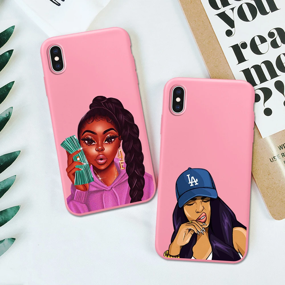 Ciciber чехлы для телефонов iphone XR X XS MAX чехол розовый мягкий TPU 7 8 6 6S Plus каш черная