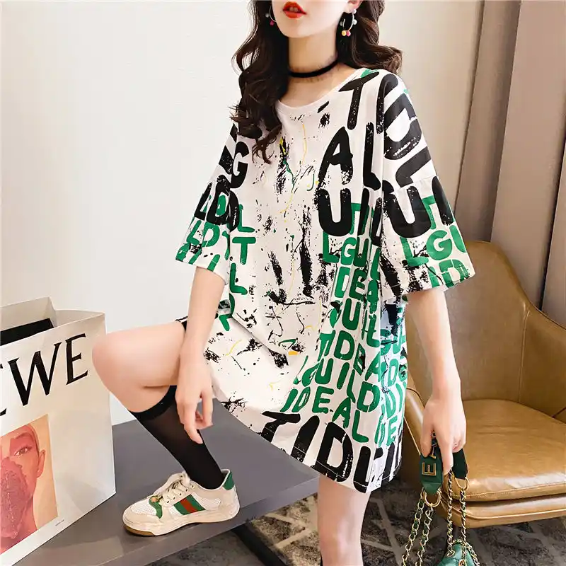 21新ファッションかわいいスワン刺繍tシャツ女性ブランドtシャツカジュアルルーズ半袖oネック女性トップスtシャツ056 Tシャツ Aliexpress