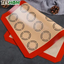 Silicone Macaron Baking Mat - for Bake Pans - Macaroon/Pastry/Cookie Making - Professional Grade Nonstick