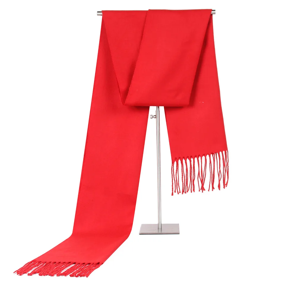 180X30 см однотонный шарф мужские зимние шарфы мужской имитация кашемира теплый шарф с кистями шали шейный платок - Цвет: 8