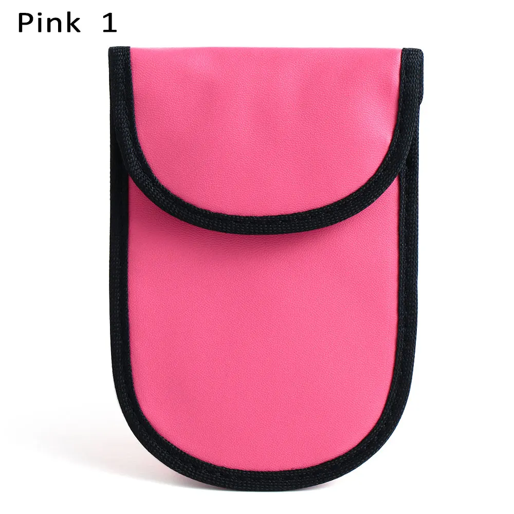 Pink 1 RFID противоугонные ключи от автомобилей сумка Автомобильная Fob сигнальная блокирующая сумка Фарадея для защиты конфиденциальности сигнальный щит ID карта Органайзер Кошелек - Цвет: Pink 1