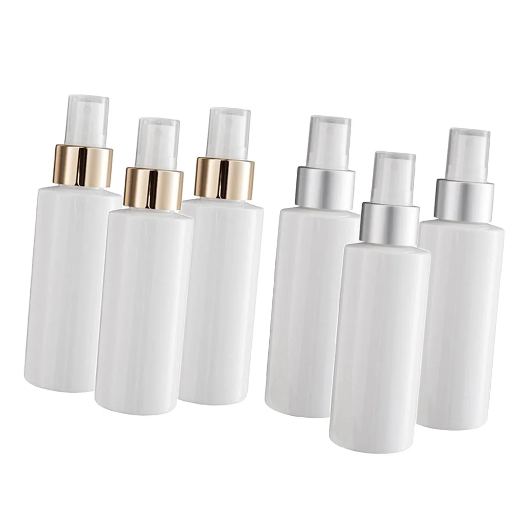 6x 3.4oz Refillable Perfume Fragrance Spray Bottles Tubes Toiletry Sprayer White