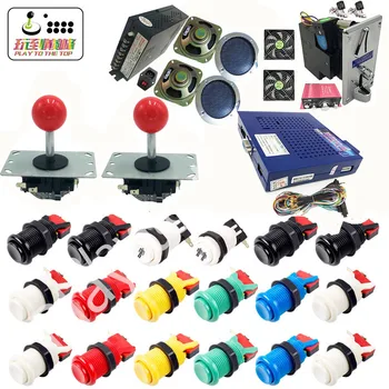 

DIY Jamma Arcade game kit parts Game Elf 750 in 1 PCB Box games board+power supply+joystick+buttons+coin acceptor+jamma wire