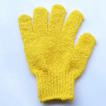 Отшелушивающие перчатки для ванны купальные перчатки с пятью пальцами детское махровое полотенце красочные мягкие Пузырьковые банные полотенце в виде перчатки 2 пары в упаковке OR88