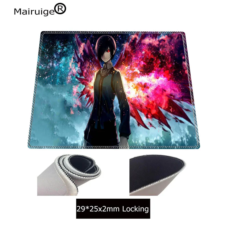  Skin Anime Tokyo Ghoul Large Lock Edge Mouse Mat Office Speed Control Version For DOTA 900*400*3mm 